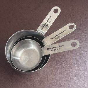 KitchenAid Professional Stainless Steel Measuring Cups Set of Baking - Read